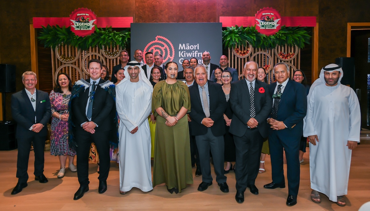 Māori Kiwifruit Growers ‘Legends’ campaign via RUN launches in Dubai by Māori Queen