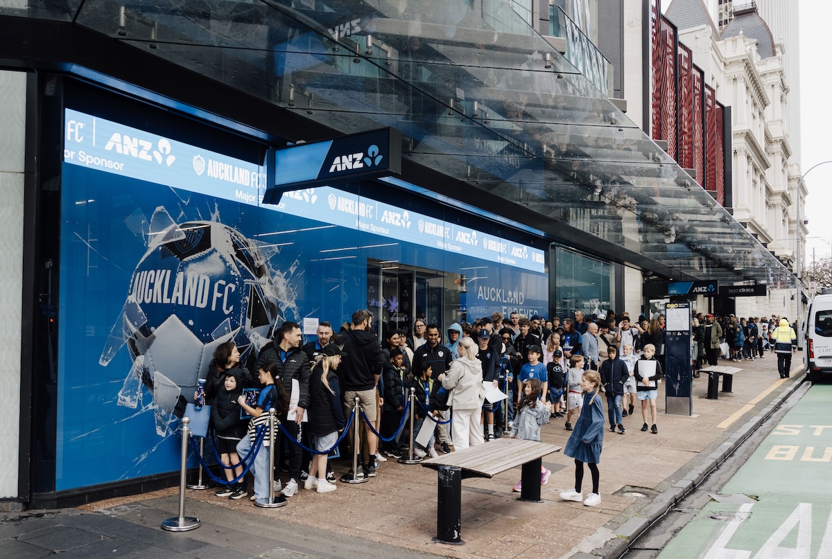 ANZ turns ANZ Bank Branch into a Fan-First Celebration of Auckland FC via Eleven PR