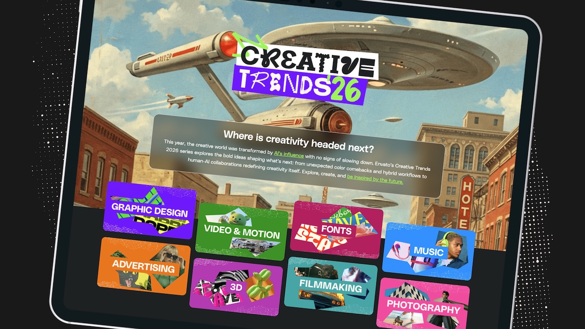 Envato launches its creative trends 2026 series: the future of design, music, filmmaking and more