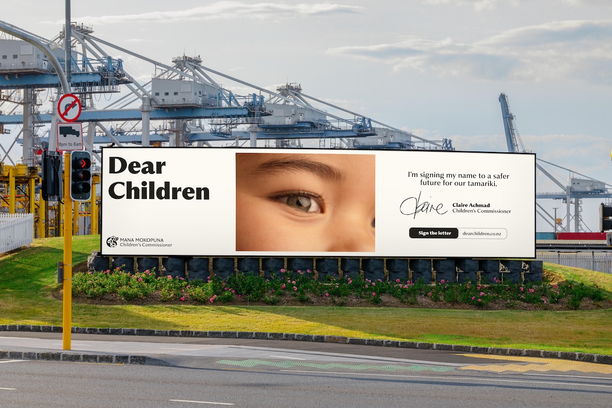 Children’s Commissioner launches new campaign ‘Dear Children’ via Curative, urging New Zealanders to commit to keeping tamariki safe