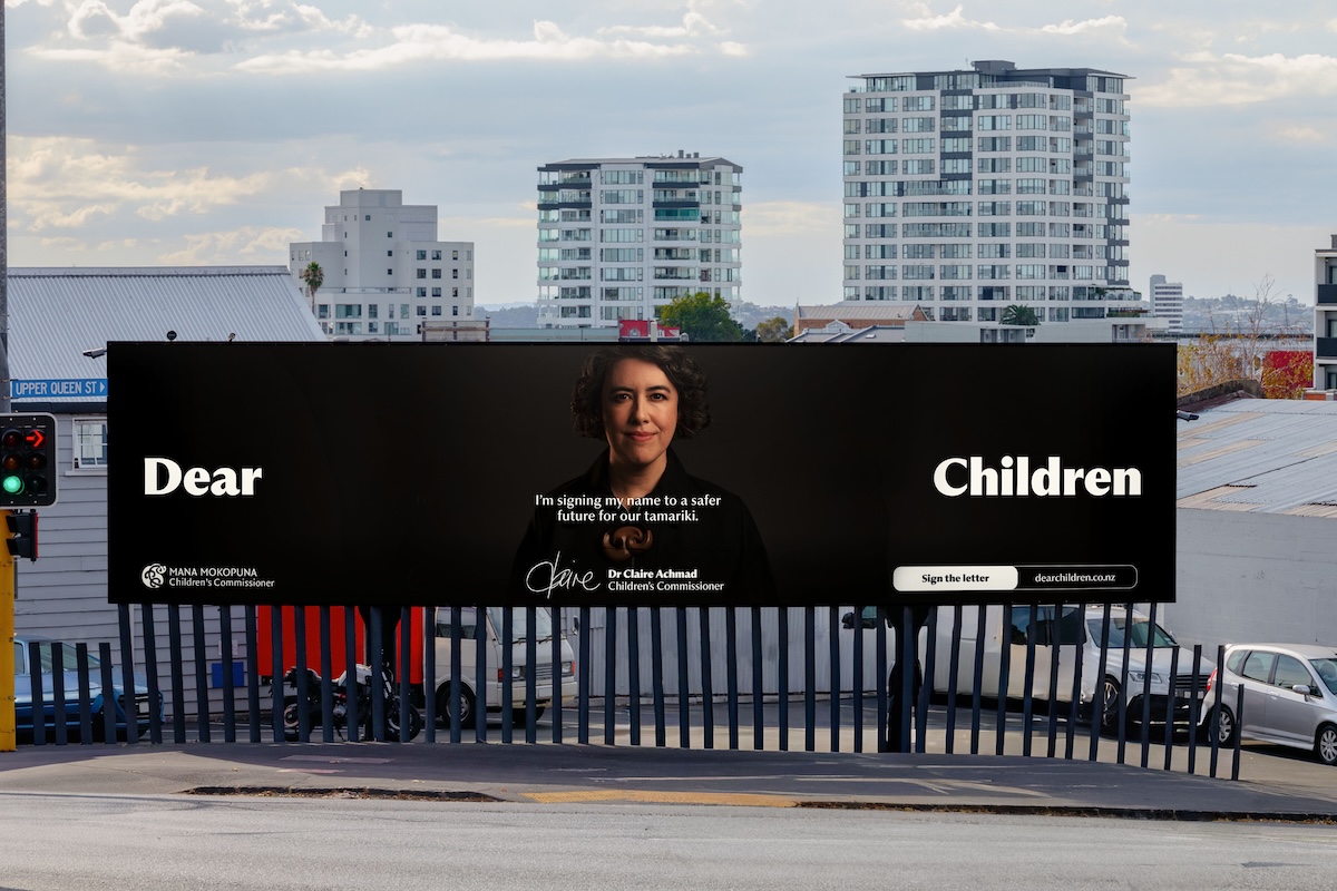 Children’s Commissioner launches new campaign ‘Dear Children’ via Curative, urging New Zealanders to commit to keeping tamariki safe