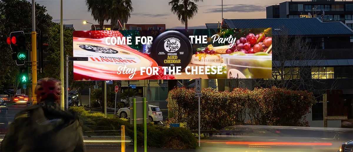 Food Snob invites Kiwis to ‘Come for the sun, stay for the cheese’ in new work via Tuckshop Studio