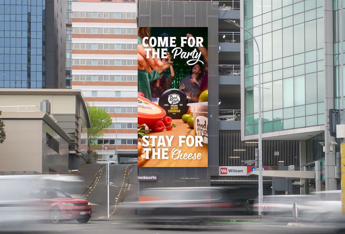 Food Snob invites Kiwis to ‘Come for the sun, stay for the cheese’ in new work via Tuckshop Studio