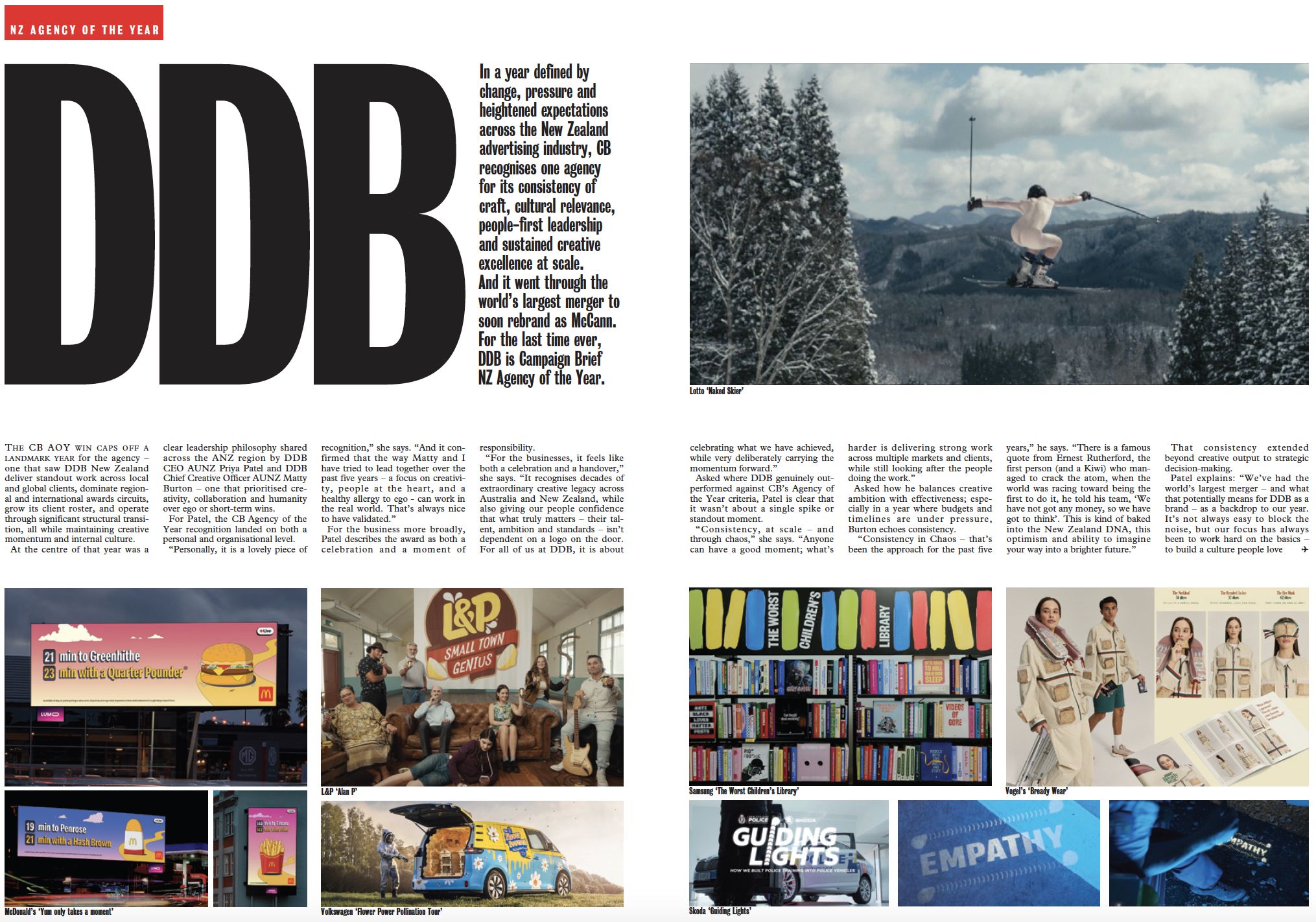 DDB crowned Campaign Brief 2025 NZ Agency of the Year ~ cultural relevance, people-first leadership, creative + craft excellence at scale
