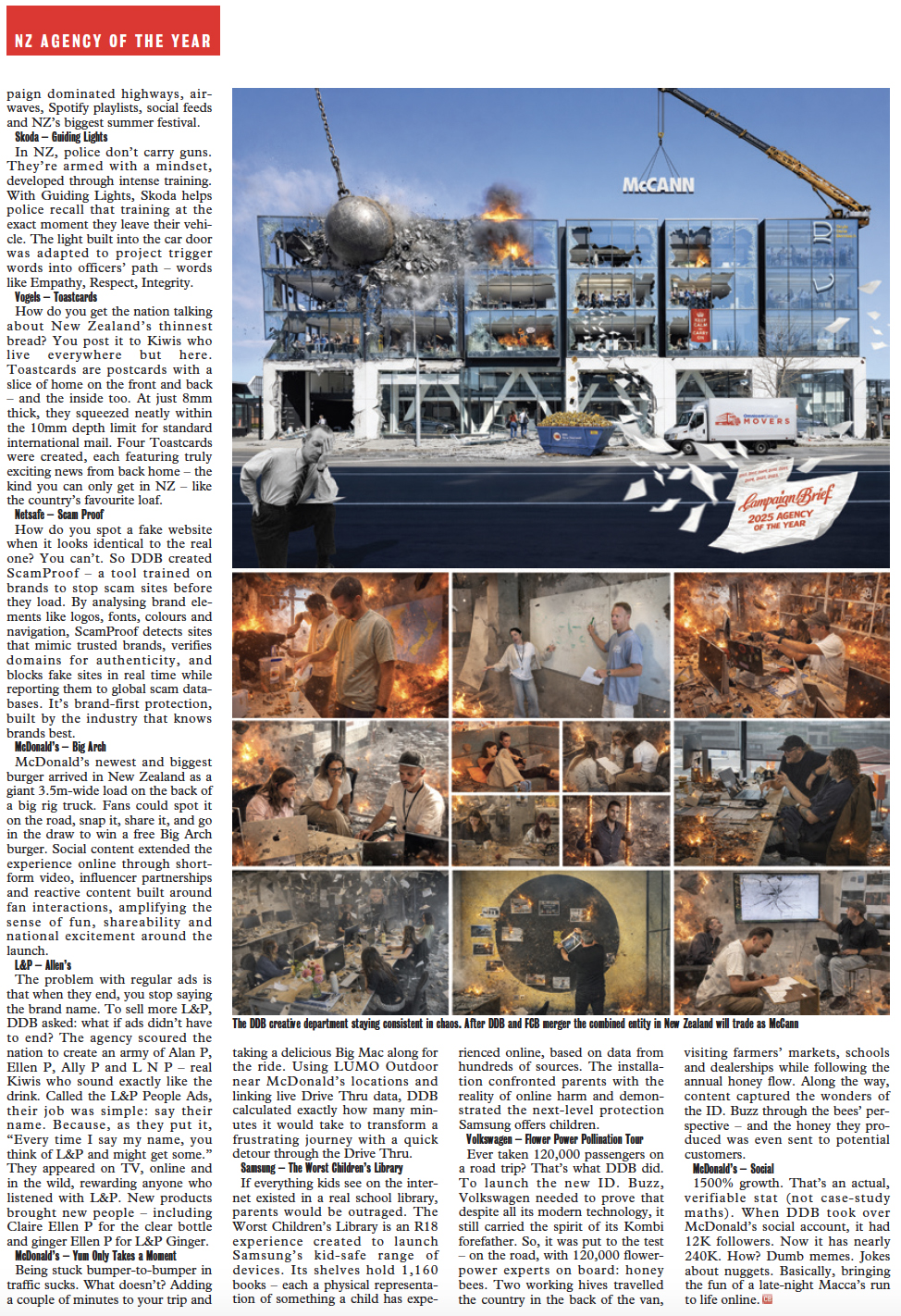 DDB crowned Campaign Brief 2025 NZ Agency of the Year ~ cultural relevance, people-first leadership, creative + craft excellence at scale