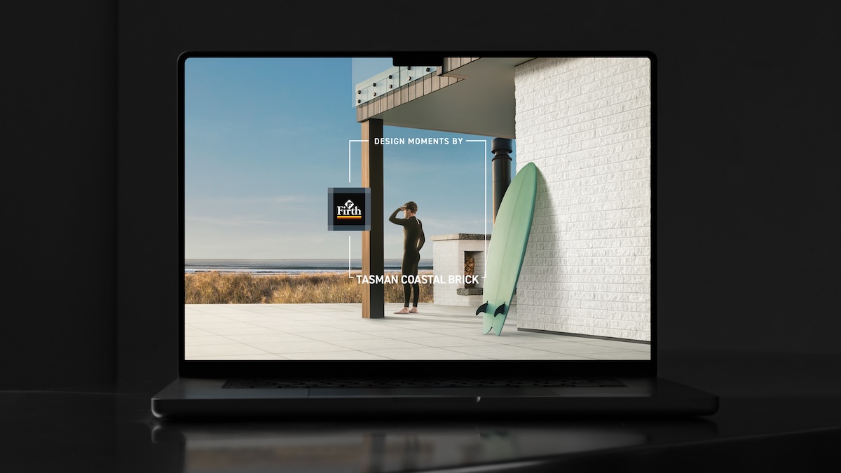 Firth transforms concrete products to design moments in new campaign via Quantum Jump