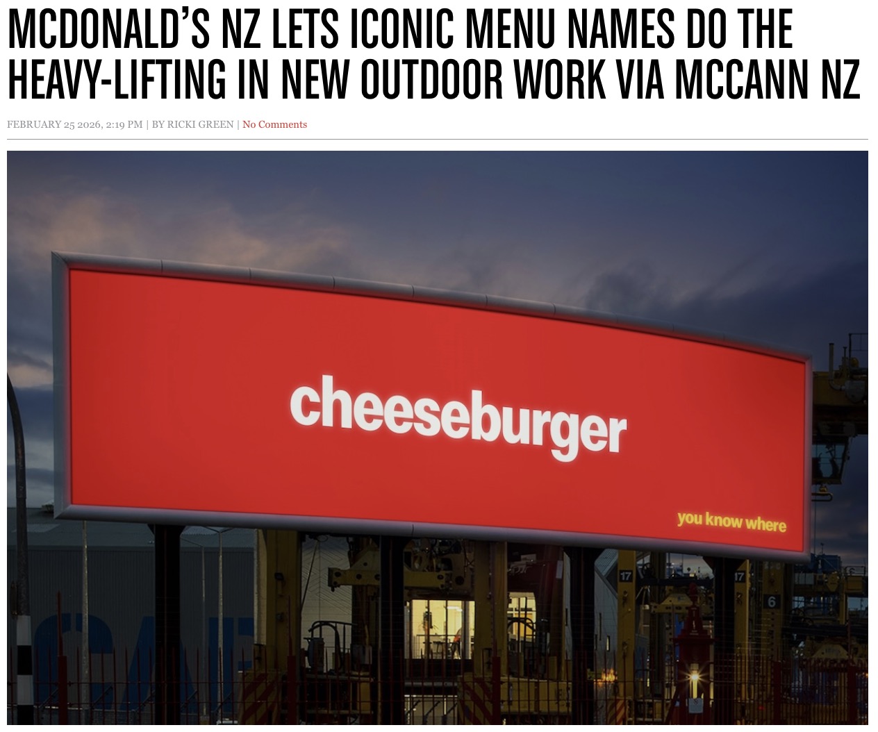 CB’s most viewed stories of 2026 [so far] Why Campaign Brief is #1 reaching creatives: #No paywalls #No annual membership fees