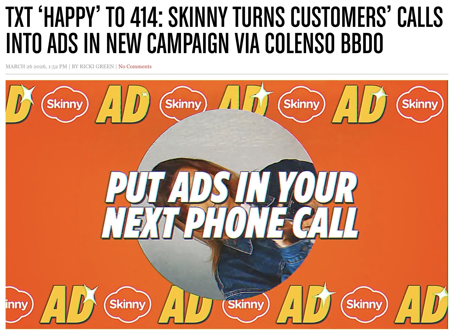 CB’s most viewed stories of 2026 [so far] Why Campaign Brief is #1 reaching creatives: #No paywalls #No annual membership fees