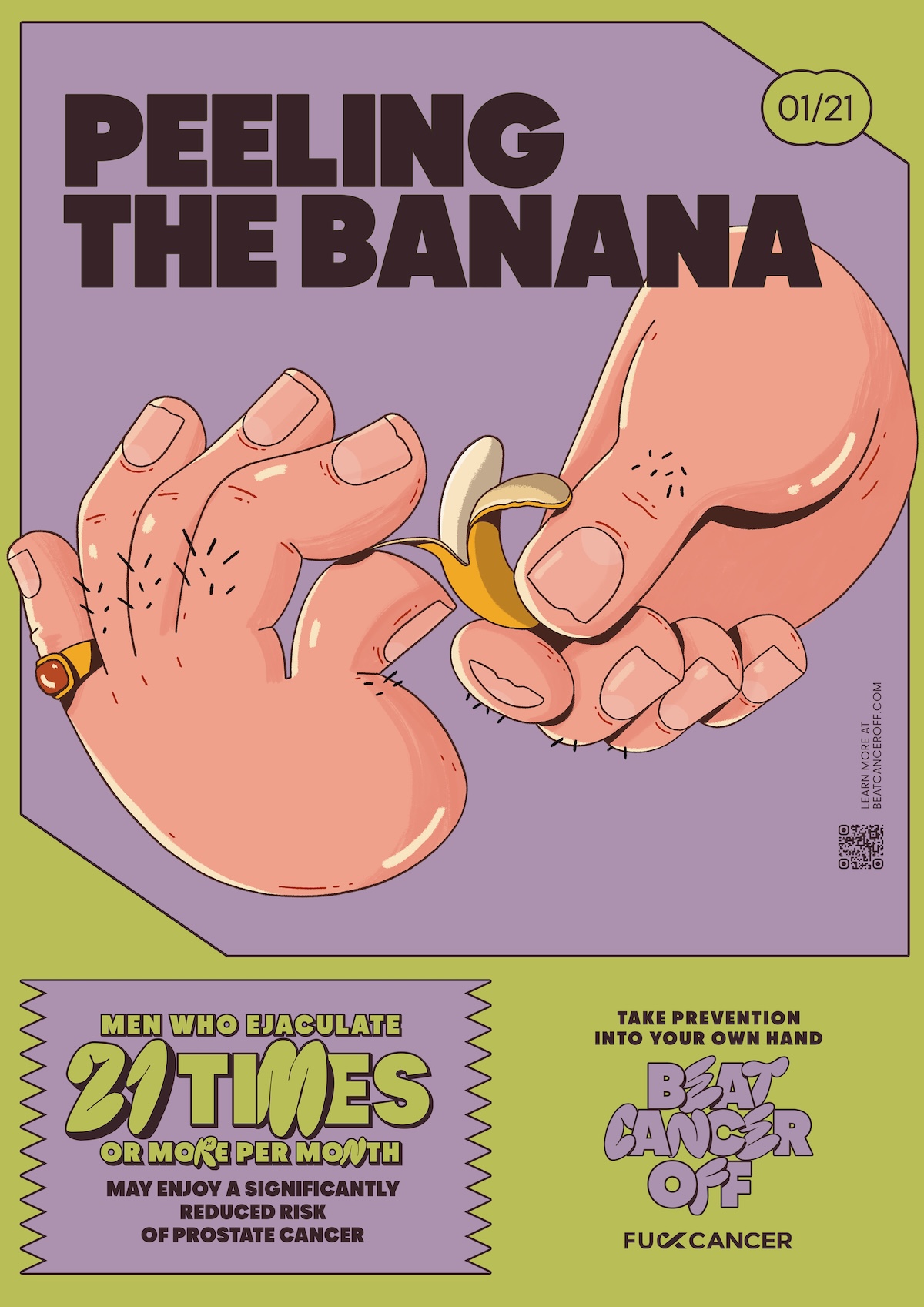 Fuck Cancer launches new campaign “Beat Cancer Off” via VML Health – encouraging men to masturbate 21 or more times a month