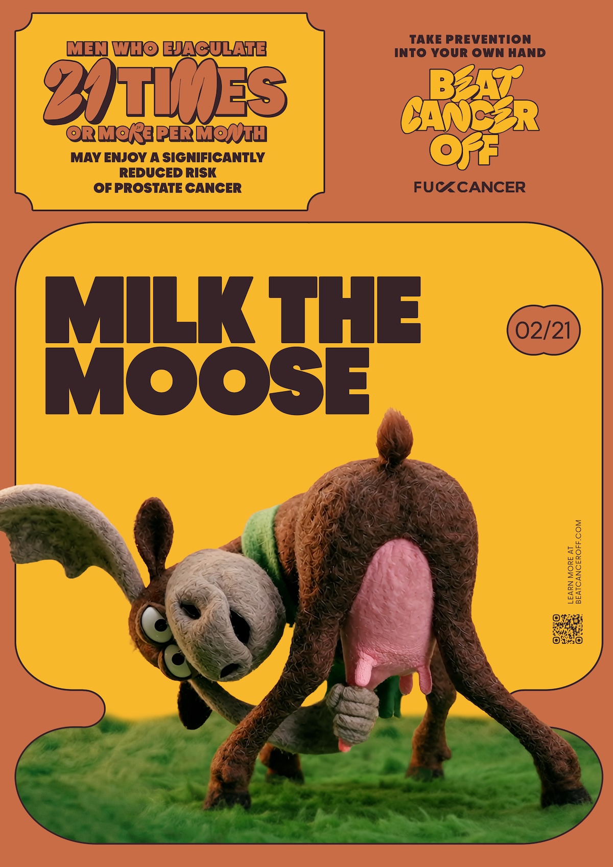 Fuck Cancer launches new campaign “Beat Cancer Off” via VML Health – encouraging men to masturbate 21 or more times a month