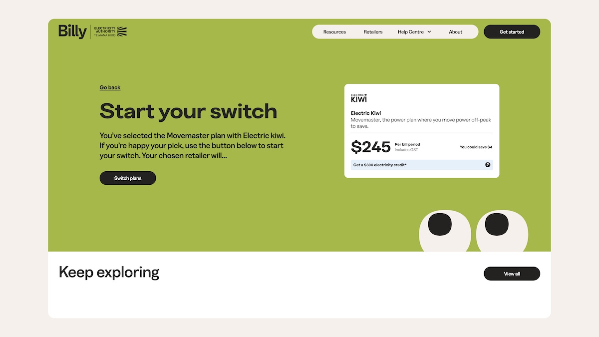 The Electricity Authority launches ‘Billy’ price comparison platform via Daylight