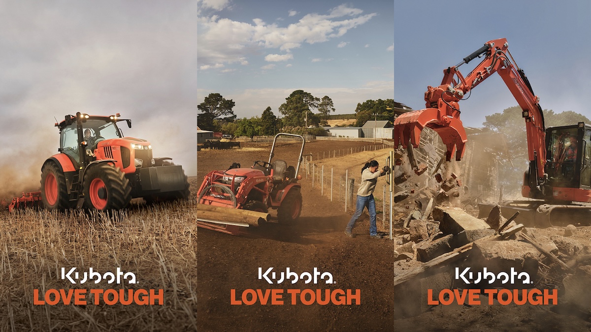 Kubota hard launches new brand platform ‘Love Tough’ in Australia and New Zealand via VML