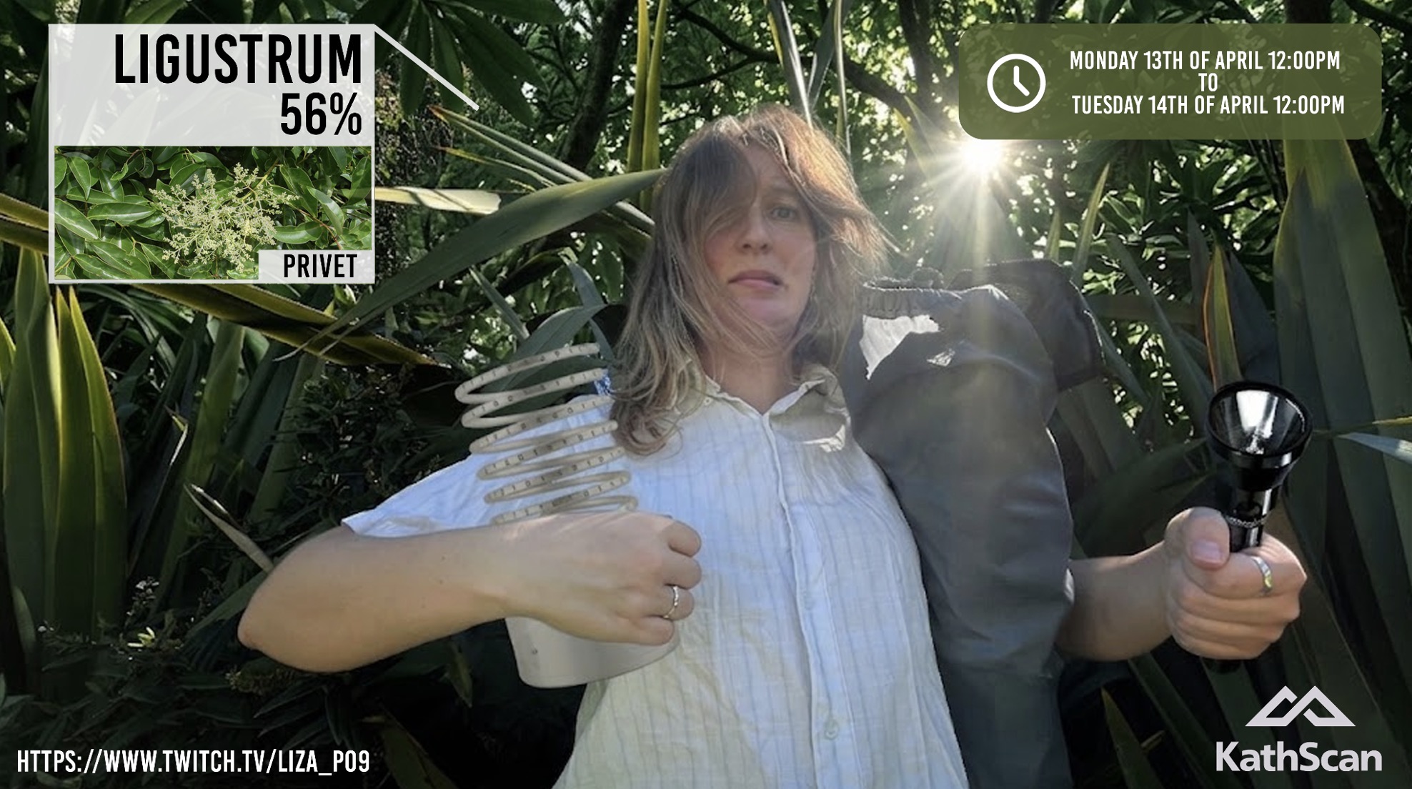 Creative live-streams herself camping out in the bush for 24 hours to get you voting for the Webby-nominated KathScan