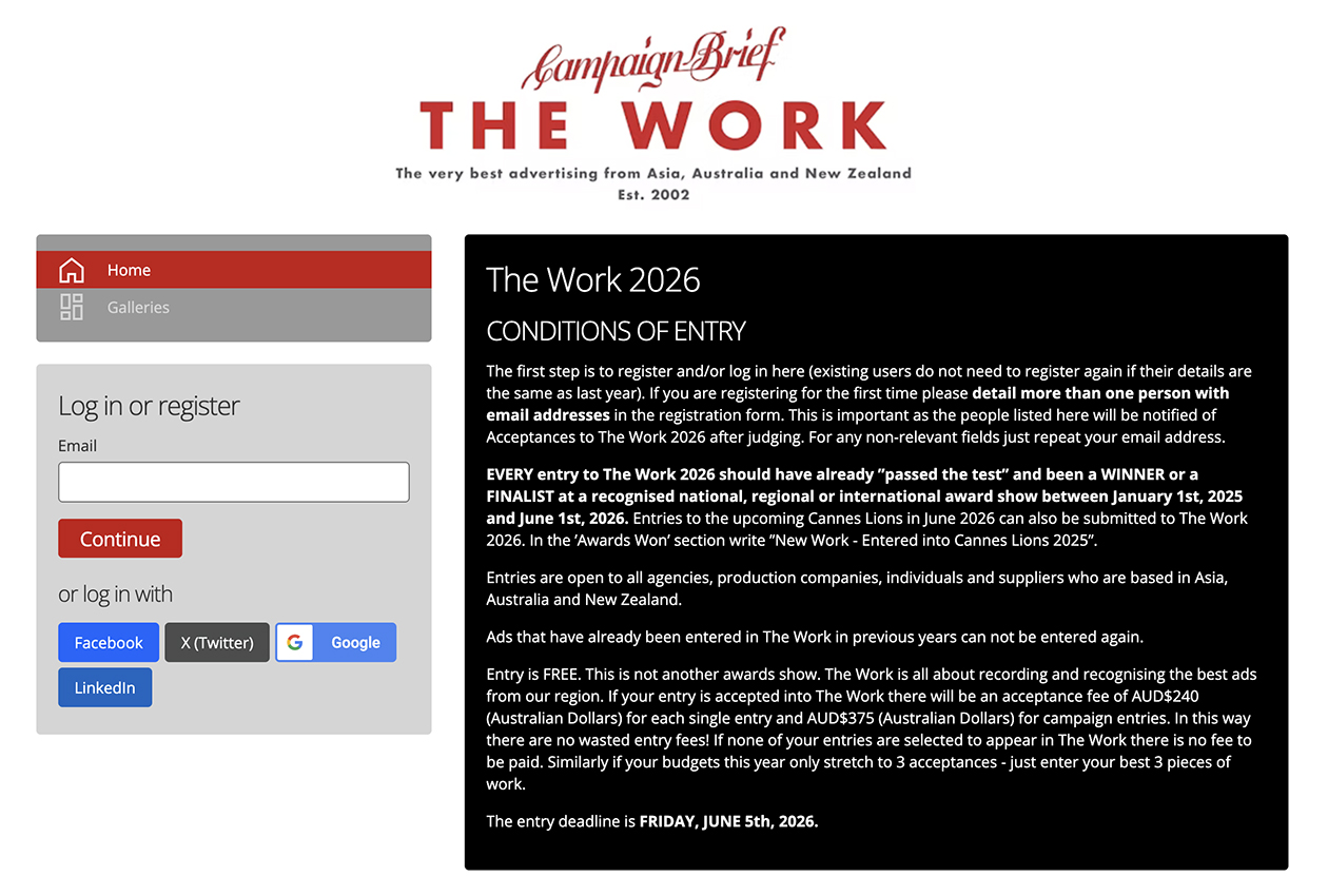 Campaign Brief’s The Work 2026 opens for entries: Free to enter – Deadline June 5