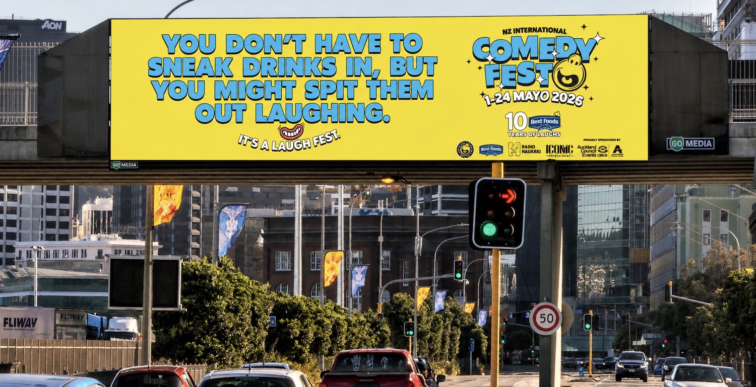 NZ International Comedy Festival takes laughter to the streets in new campaign via Augusto