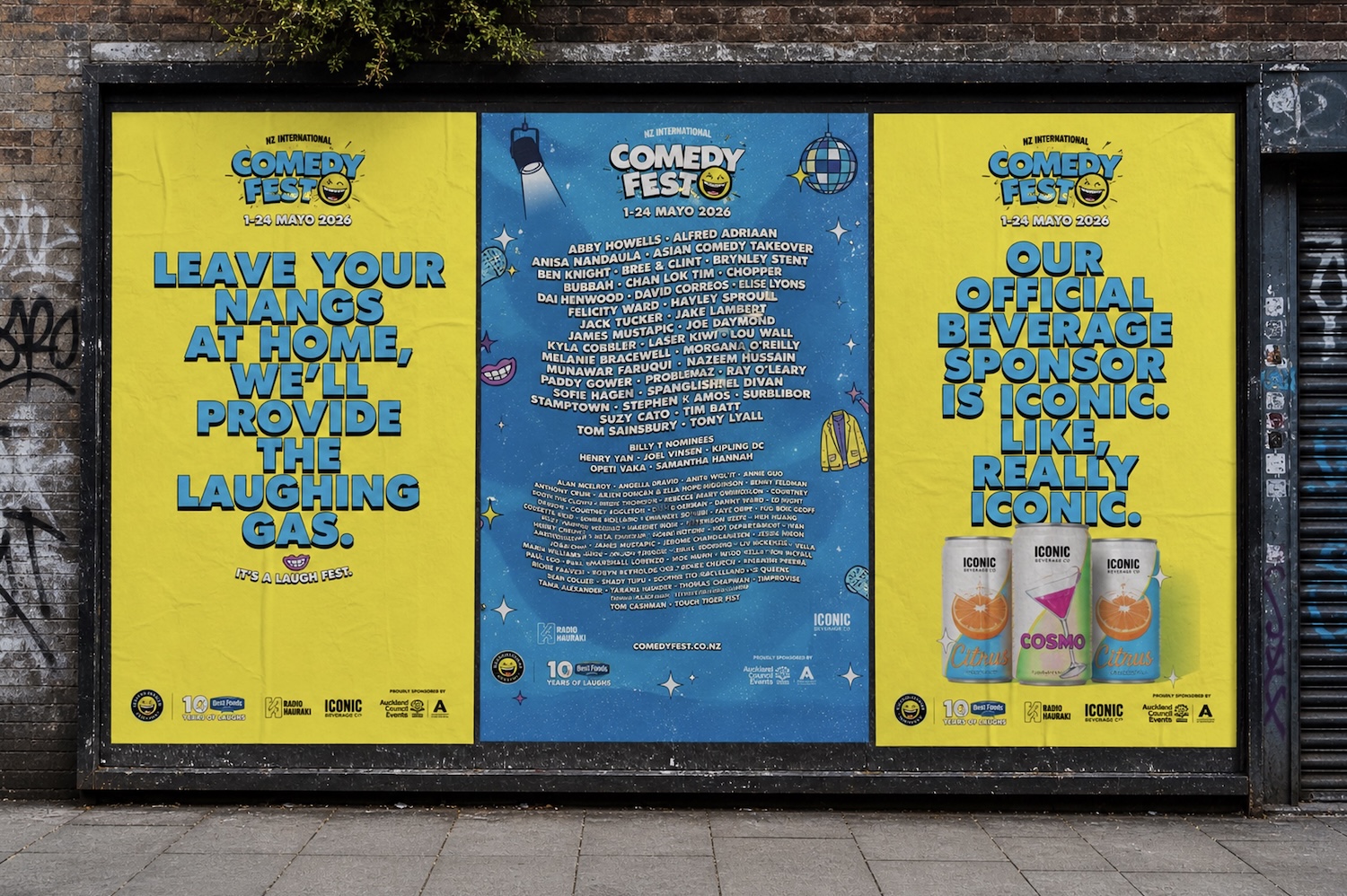 NZ International Comedy Festival takes laughter to the streets in new campaign via Augusto
